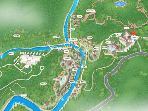 江津结合景区手绘地图智慧导览和720全景技术，可以让景区更加“动”起来，为游客提供更加身临其境的导览体验。